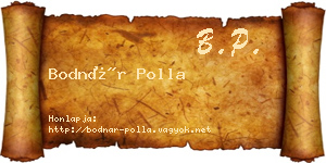 Bodnár Polla névjegykártya